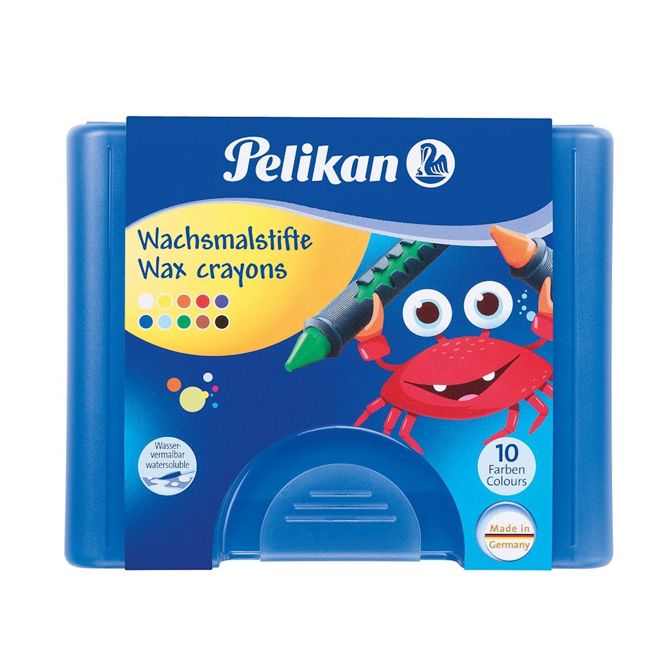Pelikan voščenke z držalom, 10/1 v PVC etuiju