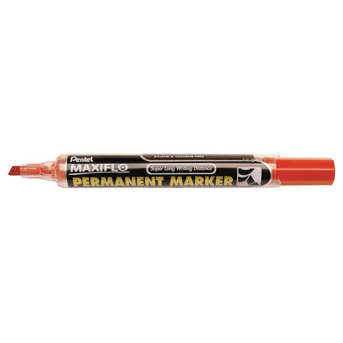 Pentel marker NLF60 permanentni Maxiflo, rdeč