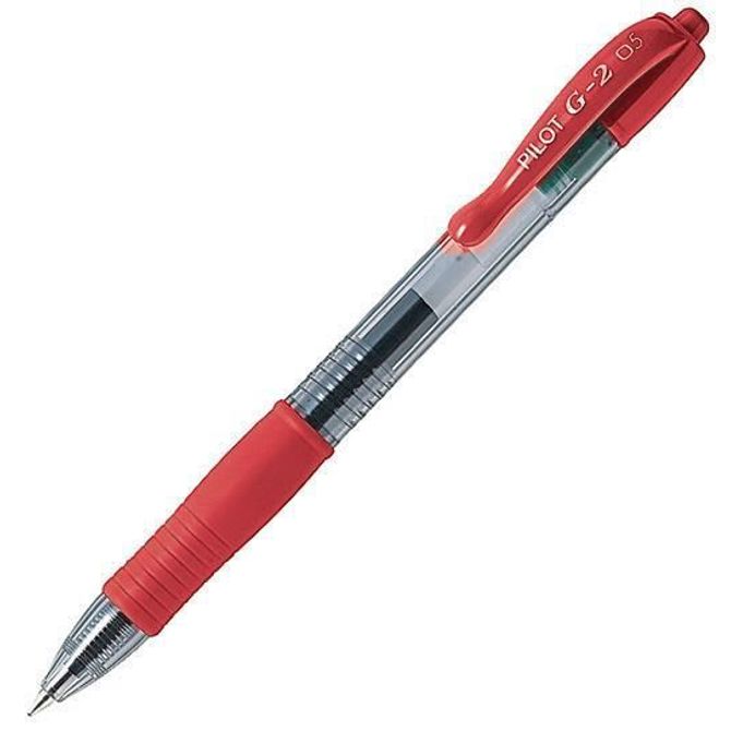 Pilot Gel roler G-2 0,7 rdeč BL-G2-7 R 12 kosov
