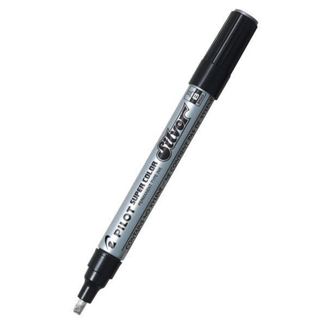Pilot Marker SUPER COLOR, BROAD, srebrn SC-B-SI