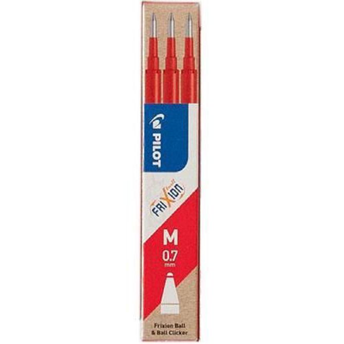 Pilot Vložek za FRIXION BALL, rdeč, set 3 BLS-FR7-S3-R