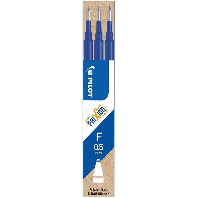 Pilot Vložek za FRIXION POINT, moder, set 3 BLS-FRP5-S3-L
