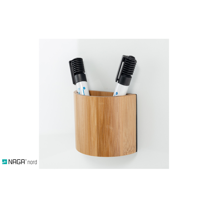 Piši-Briši LONČEK magnetni Bamboo za markerje na steklenih tablah RD-533BM-S