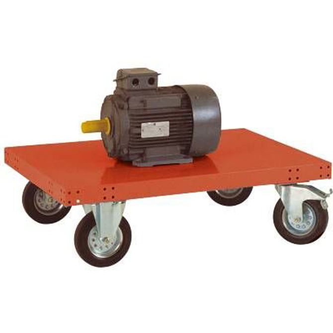 Platformski voziček TRANSOMOBIL, brez potisnega ročaja, nosilnost 400 kg, HxWxD: 210 x 540 x 863 mm Manuflex TT0012.2001 TT0012.2001  voziček s platformo brez potisnega ročaja