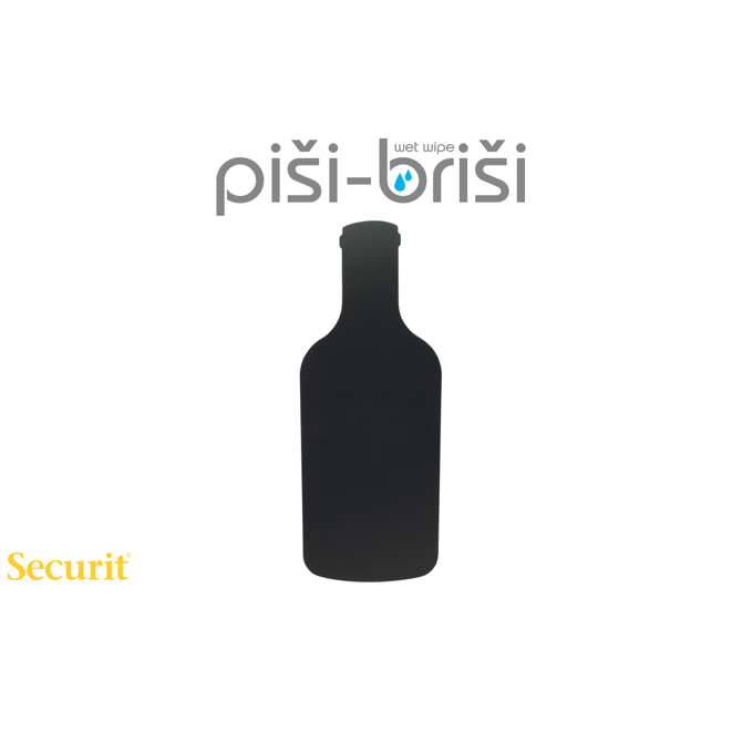 Securit KREDNA TABLA Silhouette z obliko STEKLENICE FBBOTTLE