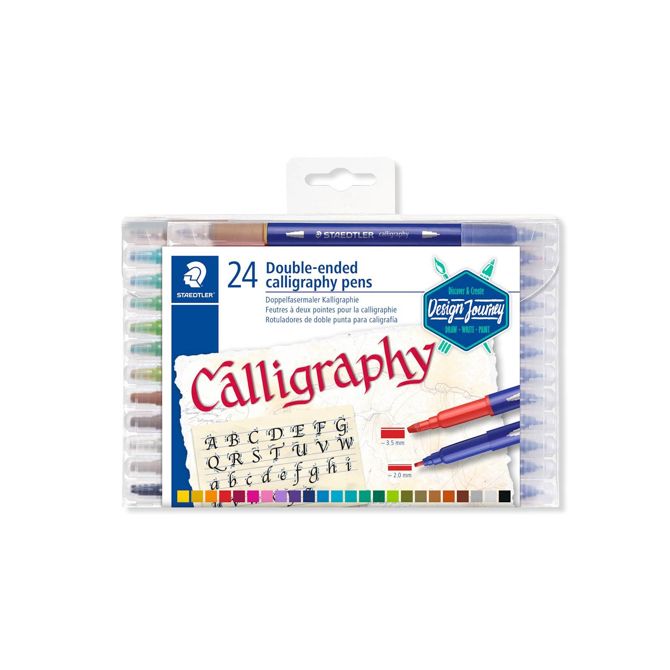Staedtler kaligrafski flomastri Desigen Journey, 24/1 v PVC etuiju