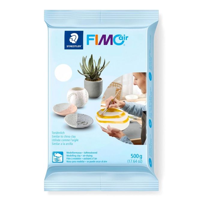 Staedtler modelirna masa Fimoair Basic, bela, 500g