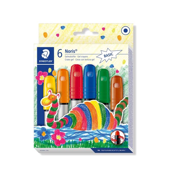 Staedtler voščenke gel Noris Club, osnovne barve, 6/1