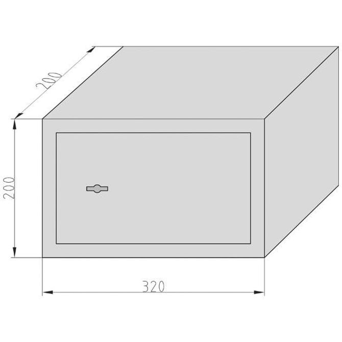 Trezor Basi 2115-0010 MT 200 zaklepanje na ključ 3