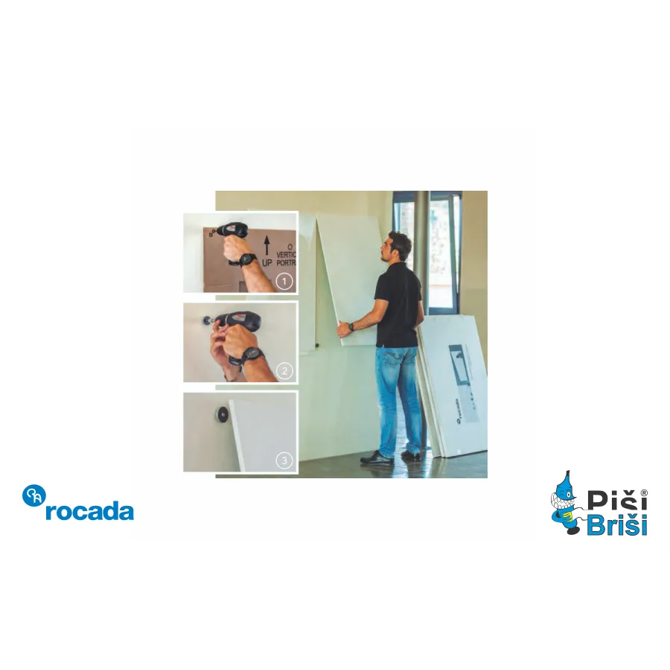 Bela magnetna tabla Rocada 100x150cm SkinBoard 4