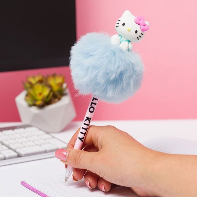 Pisalo BLUE SKY HELLO KITTY POM POM PEN 1405056563707028 3