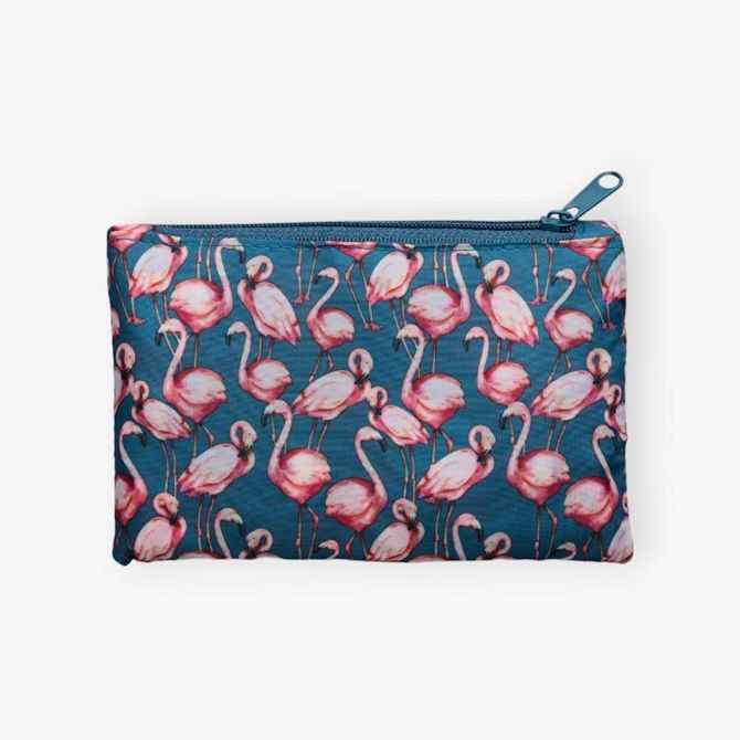 Vrečka Cedon Easy Bag 3.0 Pink Flamingo, recikliran PET, zložljiva, nosilnost 20 kg 3