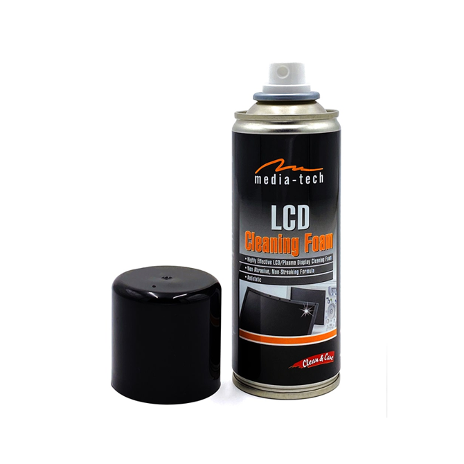 Čistilna pena za LCD zaslone Media-Tech MT2610, antistatična formula, brez alkohola, 150 ml 3