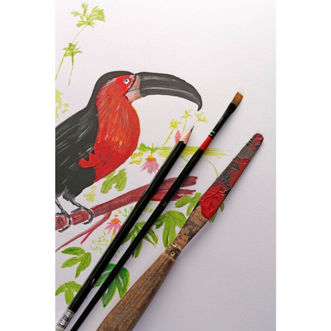 Clairefontaine blok skicirka Paint On Media, A5, 40 listni, 250 g, bel papir 2