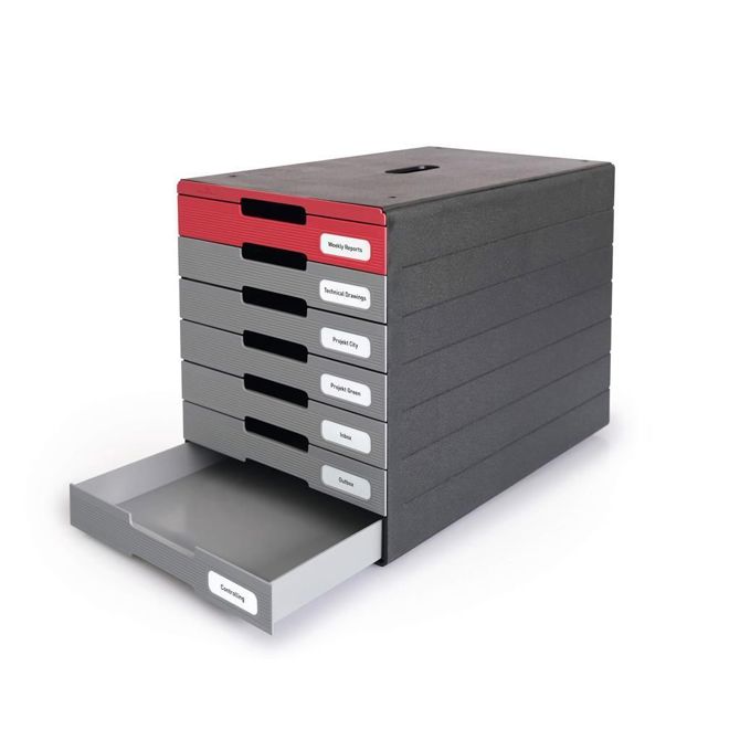 Durable Predalnik IDEALBOX PRO 7 rdeč Blue Angel 3