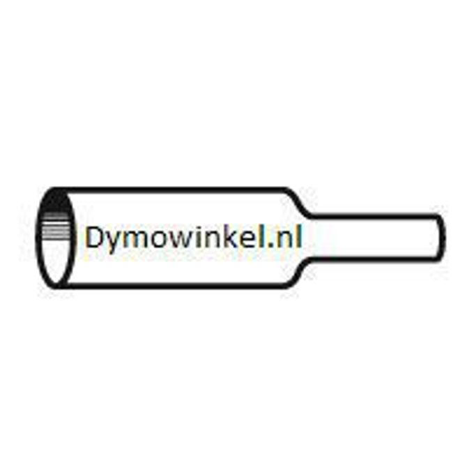 Dymo 18051 (S0718260) Rhino termo skrčljiva cevka D1 črna na belo 6 mm x 1,5m 2