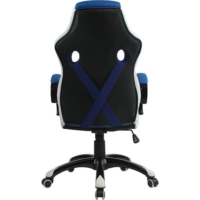 Gaming stol Bytezone Racer PRO (črno-siv-moder) 4
