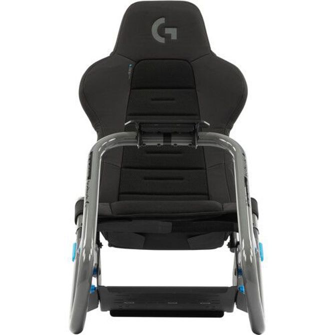 Gaming stol Playseat Trophy Logitech G Edition siva, brezokvirna struktura, ActiFit material, nastavljiv sedež, združljiv z volani Direct Drive 3