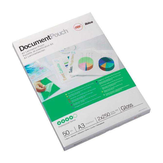 GBC žepki za plastificiranje, A3, 250mic, 50/1 3