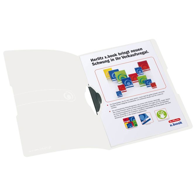 Herlitz clip mapa, A4, transparentna 2