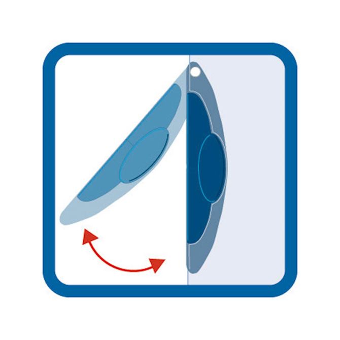 Herlitz clip mapa, A4, transparentno modra 3