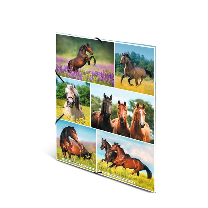 Herma mapa s klapo in elastiko Horse Meadow, A4 2