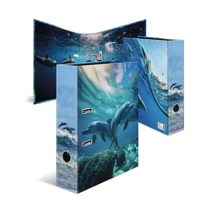 Herma registrator, A4, 70 mm, Favorite animals Delfin 4