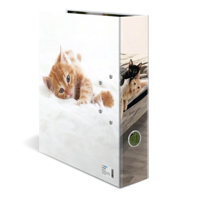 Herma registrator, A4, 70 mm, Favorite animals Mucek 3