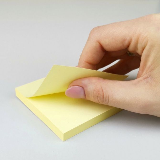 Samolepilni lističi Levia d.rect 009598, 76 mm x 76 mm, 100 lističev, rumeni 2