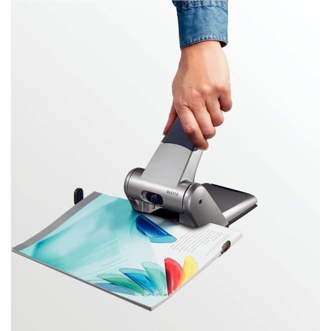 Leitz luknjač Heavy Duty, do 65 listov, moder 3