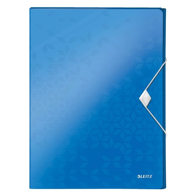 Leitz mapa s klapo in elastiko WOW, A4, modra 2