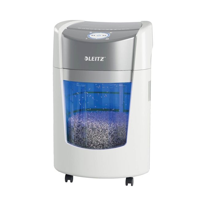 Uničevalec dokumentov Leitz IQ OptiMax Small Office 350, P-5, mikrorez, 22 L, do 8 listov 2