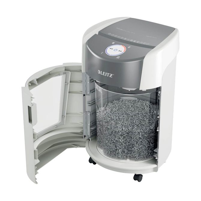 Uničevalec dokumentov Leitz IQ OptiMax Small Office 350, P-5, mikrorez, 22 L, do 8 listov 6