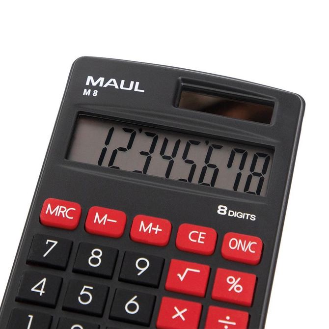 Maul Žepni kalkulator M 8, črn 6