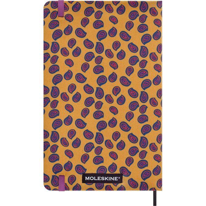 Moleskine notebook svila, L, črtni, trde platnice, rumen, v škatli 5
