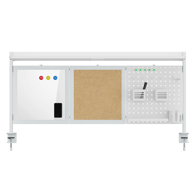 Namizni organizator ErgoOffice ER-300W, 1295 x 242 x 726 mm, obremenitev do 10 kg, bele barve 2