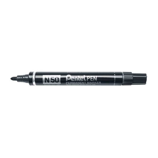 Pentel marker permanentni N50, črn 3