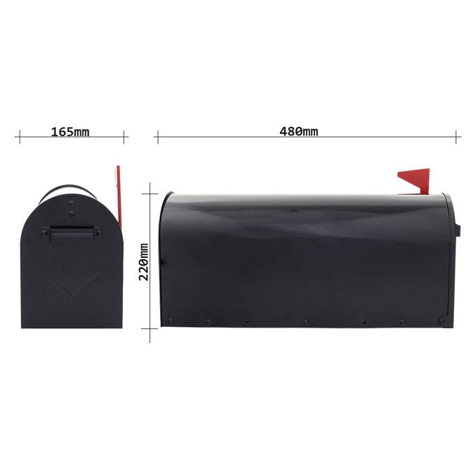 Poštni nabiralnik Rottner US Mailbox, črn 4