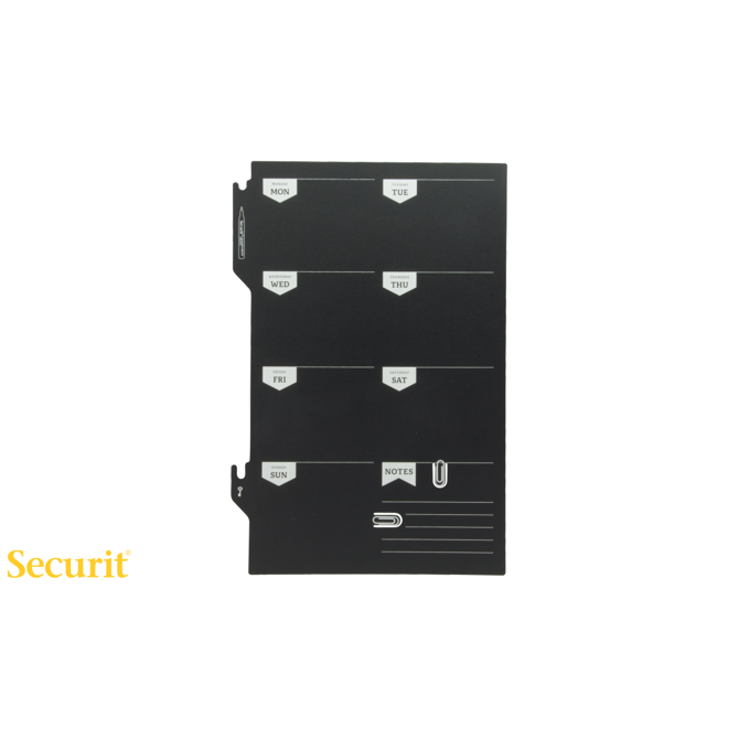 Securit KREDNA TABLA Silhouette z dnevi v tednu FBPLAN 3