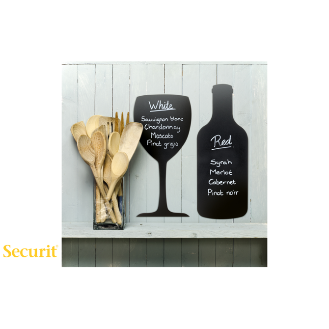 Securit KREDNA TABLA Silhouette z obliko STEKLENICE FBBOTTLE 2