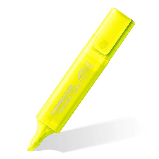 Staedtler označevalec teksta, rumen, na blistru 3