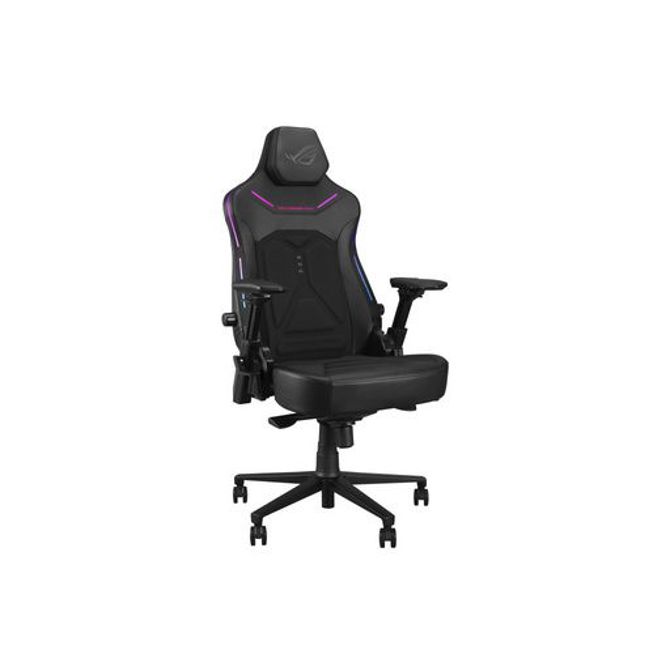 Gaming stol Asus ROG Courser dinamični nagib, RGB osvetlitev, 4D nasloni za roke, prilagodljiva ledvena in magnetna opora za glavo 3