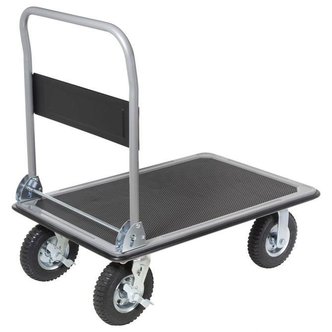 Voziček s platformo Toolcraft TO-10245330, jeklen, zložljiv, 300 kg nosilnosti, TÜV GS, gumirana kolesa 2