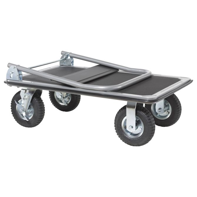 Voziček s platformo Toolcraft TO-10245330, jeklen, zložljiv, 300 kg nosilnosti, TÜV GS, gumirana kolesa 5