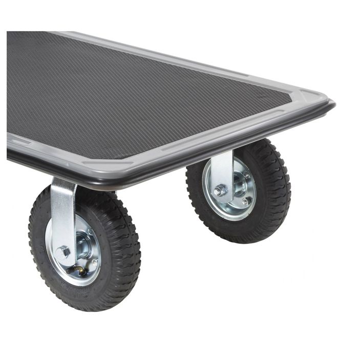 Voziček s platformo Toolcraft TO-10245330, jeklen, zložljiv, 300 kg nosilnosti, TÜV GS, gumirana kolesa 6