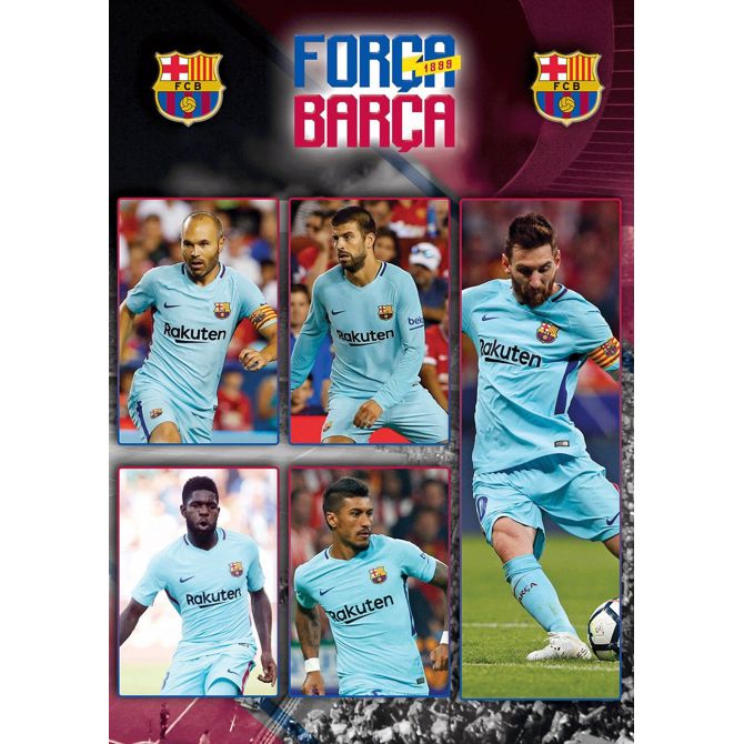 Zvezek Barcelona A4 veliki karo 3