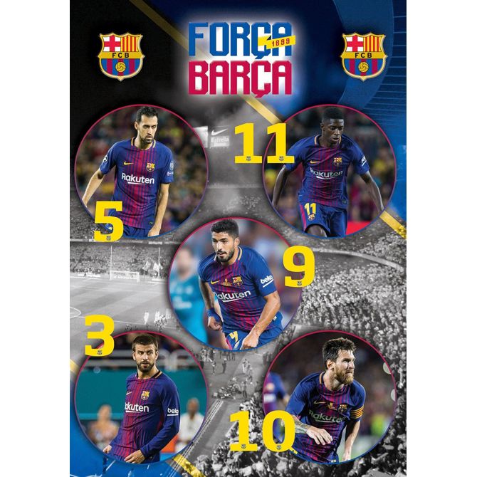 Zvezek Barcelona A4 veliki karo 4