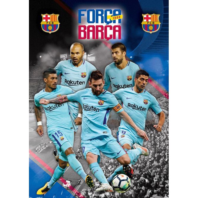 Zvezek Barcelona A4 veliki karo 5