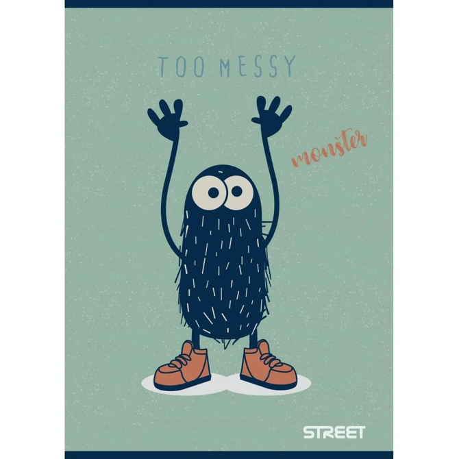 Zvezek Street Monsters A4 črte z robom 4