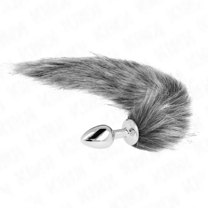 Analni čep Kink With Tail, siv, small